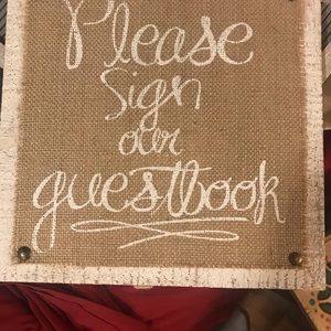 Wedding decorations! Everything has to go